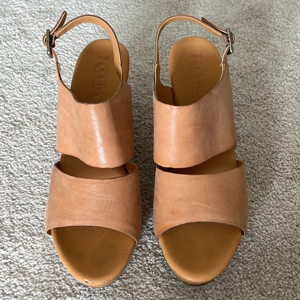 Kork’s by Kork-Ease Annaleigh Leather Double Strap Sandal